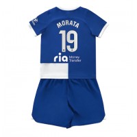 Atletico Madrid Alvaro Morata #19 Fotballklær Bortedraktsett Barn 2023-24 Kortermet (+ korte bukser)